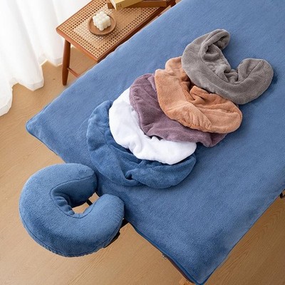 Headrest Pillow Paper U-Shaped Reusable Microfiber Beauty Spa Salon Bed Cover