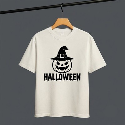 Gruseliger Kürbis Halloween T-Shirt Lustig Horror Grusel Jahreszeit Urlaub Party Top