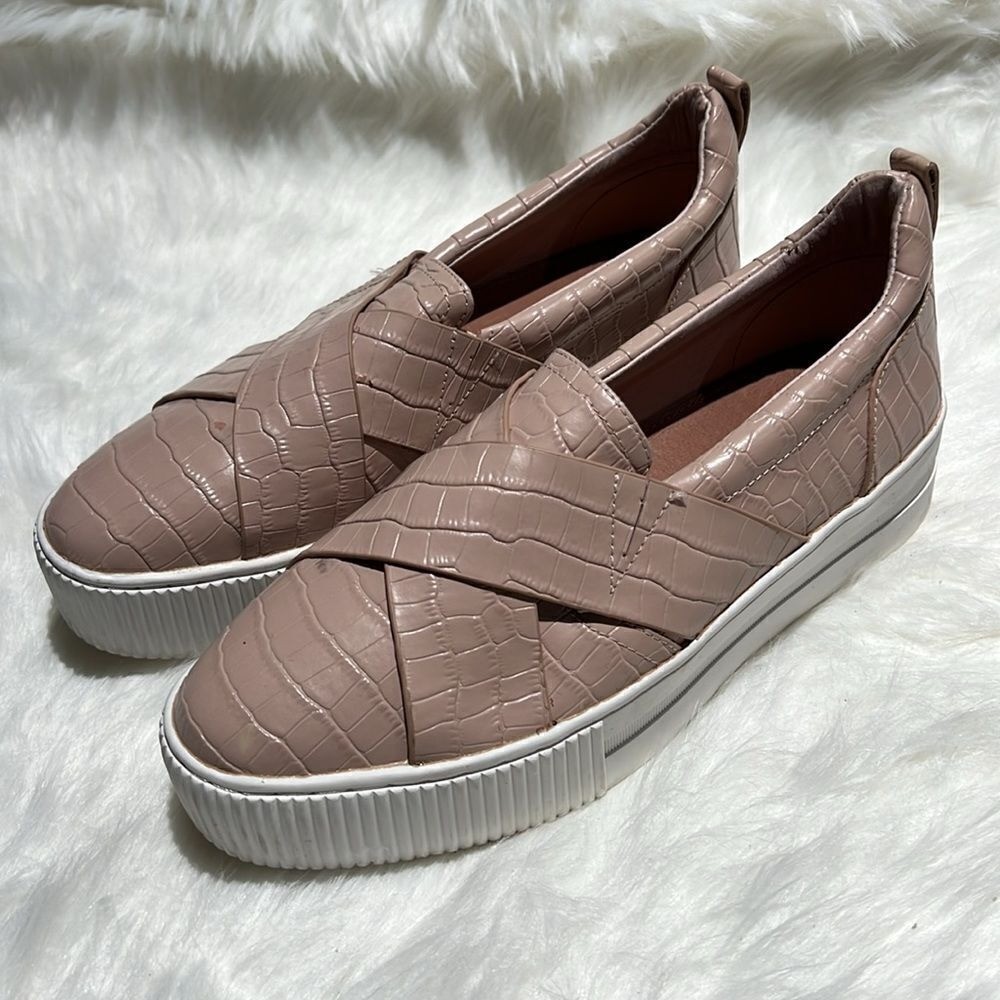 Halogen Blakely Platform Sneaker Leather Blush Pi… - image 2