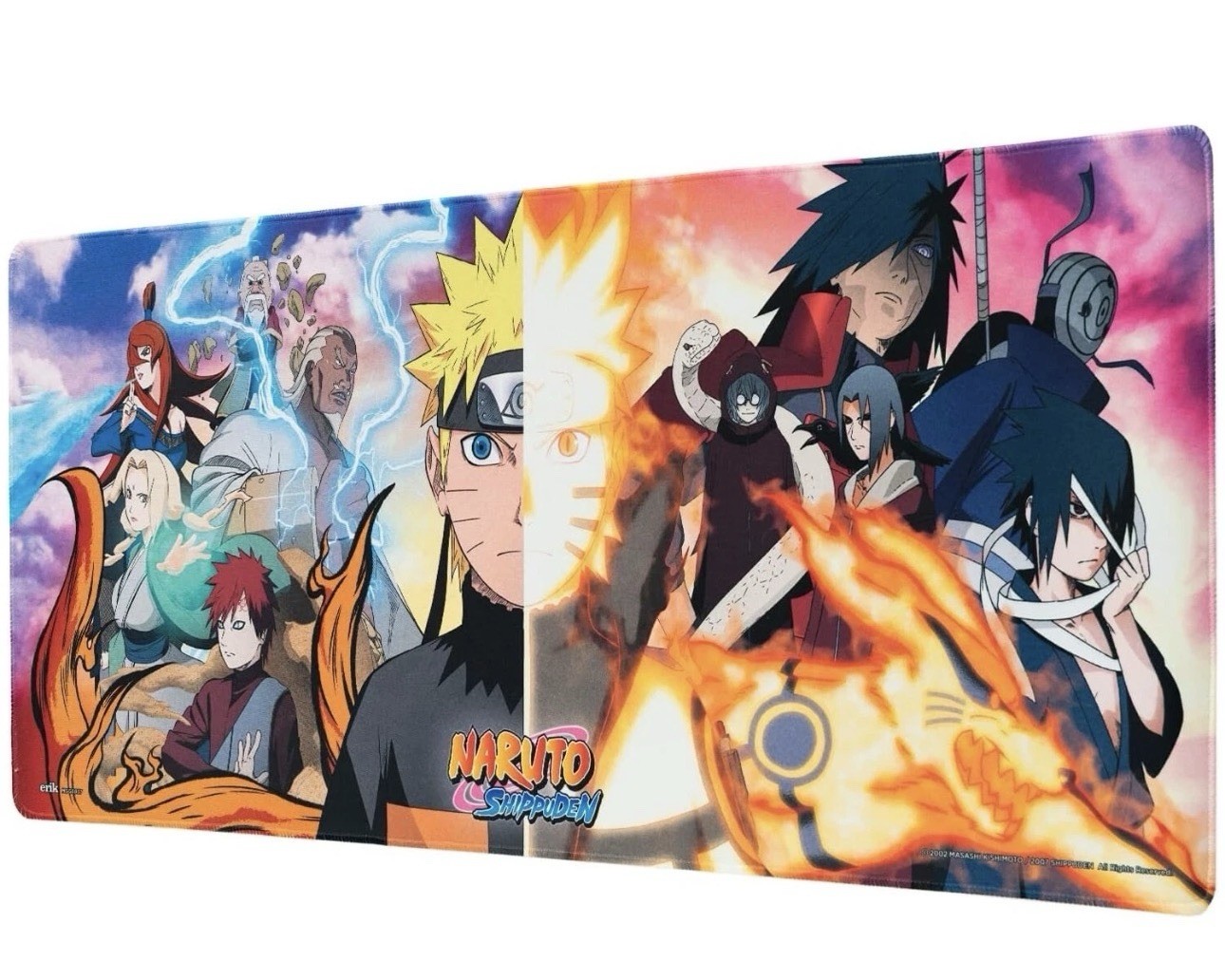 Naruto Shippuden Gaming XXL Mouse Mat/Desk Pad - Gaming - 80 x 35cm - New