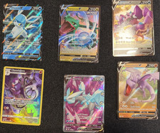 Pokémon TCG Sword & Shield V Card Holo Lot - Glaceon, Rayquaza, Kyurem, Aerodac…