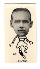  Scottish Footballers Soccer Cigarette Card 1938 #09 Jimmy Delaney Celtic