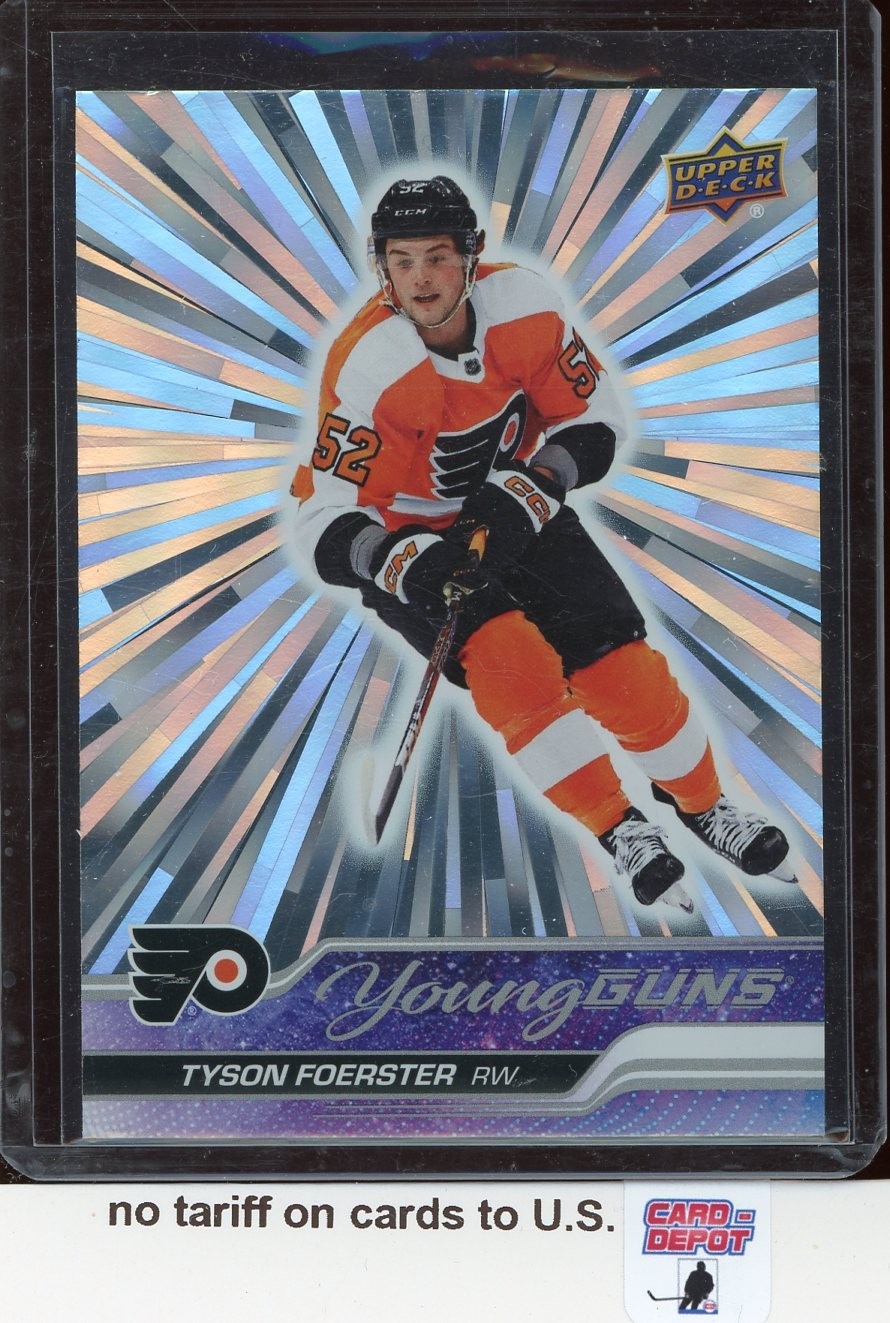 2023-24 Upper Deck Young Guns Outburst Silver #225 Tyson Foerster