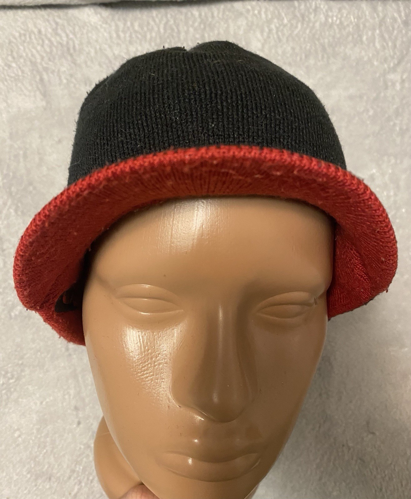 Hype Visor Red Black Hat Reverse Hat Embroidered … - image 3