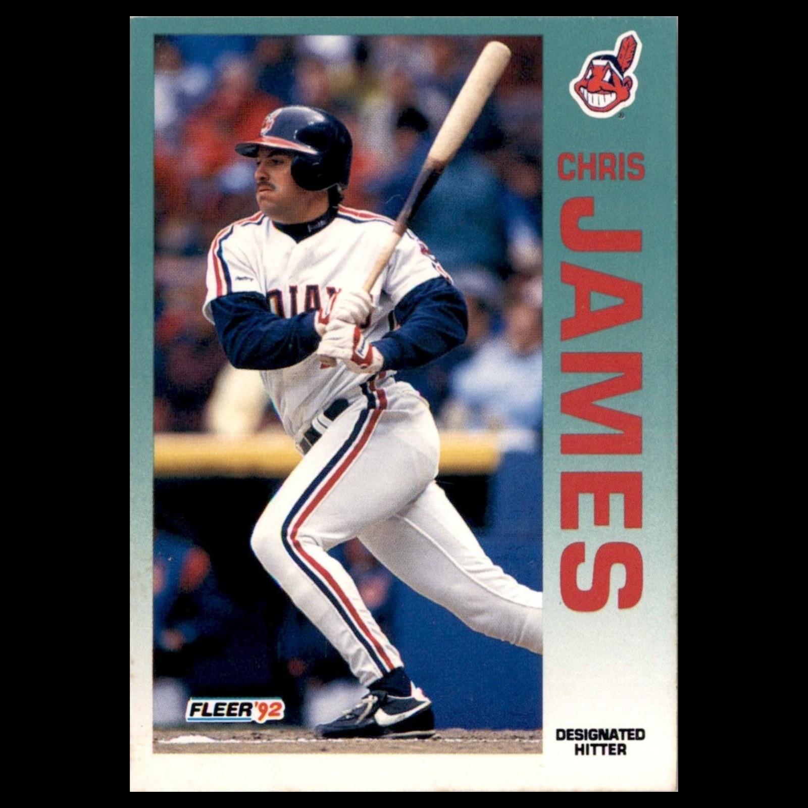 Chris James #112.0 1992 Fleer Cleveland Indians Baseball Card MLB