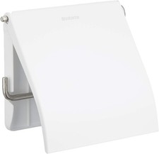 Image of Brabantia Toilet Roll Holder - White, 20 x 8 x 6 cm