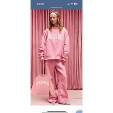 NWT Parke Valentines Day Collection Mockneck Sweatshirt Blush Lavender L/ XL
