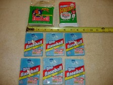 1992 Topps Baseball Wax Packs - 1991 Topps/Fleer Football Packs