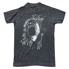 Floyd The Wall T-Shirt Single Stitch 1982 Vintage Grau Damen XS