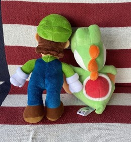 Juguetes de peluche Yoshi and Luigi Super Mario Bros Nintendo NES limpios