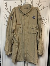 Boy Scout BSA Uniform Shirt Men s 4XL Supplex Nylon Long Sleeve Sewn Patches B22