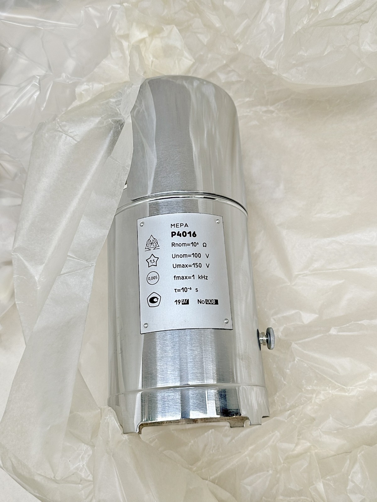 1 MOhm 1MΩ P4016 Resistance Standard Resistor 0.005% Accuracy New in Box