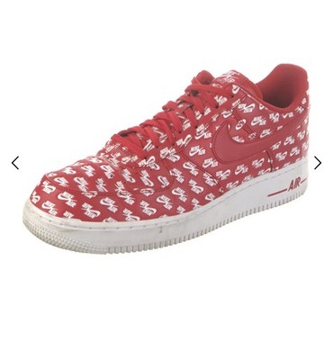 Nike Air Force 1 Low All Over Logo Red | eBay