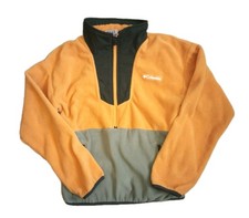 Columbia YOUTH sequoia grove orange Half Zip Fleece Pullover MEDIUM M