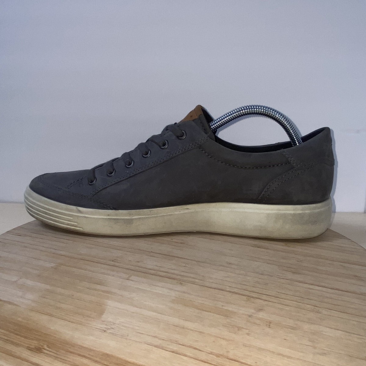 Ecco Soft 7 Sneaker Shoes Men\'s Sneaker 12/12.5 EU sz 46 Gray Leather Amazon.com | ECCO Soft 7 City Tie, Titanium, 6-6.5 | Fashion  main image 3