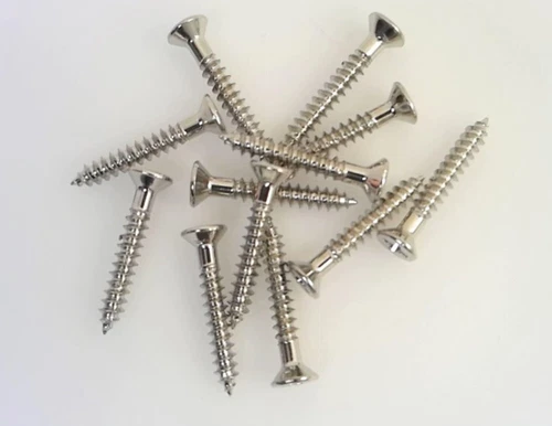 True Custom Shop® SHORT Nickel Humbucker Pickup Ring Mounting Screws for Gibson