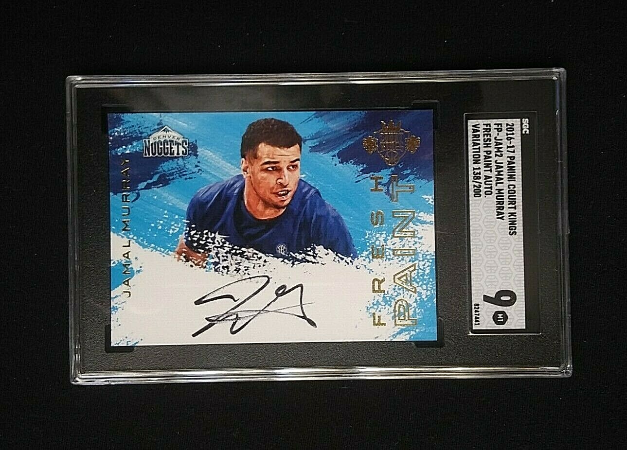 2016 Court Kings Jamal Murray Fresh Paint Rookie Auto 138/200 SGC Graded 9  Mint
