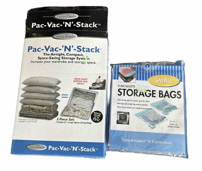Pac Vac 'N' Stack, space saving storage system, Boxes Different  Sizes