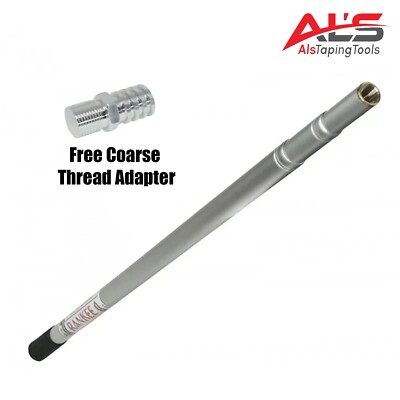 3 -8  Extendable Drywall Corner Roller Handle with Free Coarse Thread Adapter