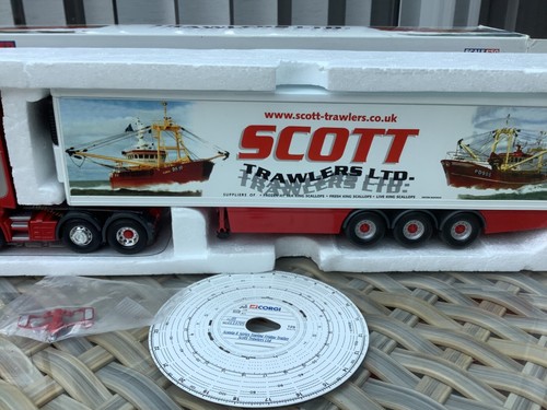CORGI MODEL 1:50 - SCOTT TRAWLERS SCANIA FRIDGE TRAILER - cert no “666” - Picture 4 of 7