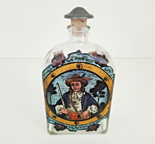 Bottiglia Vecchia da Liquore Vetro Decorato Pitturato Vintage Anni 70 Perfetta