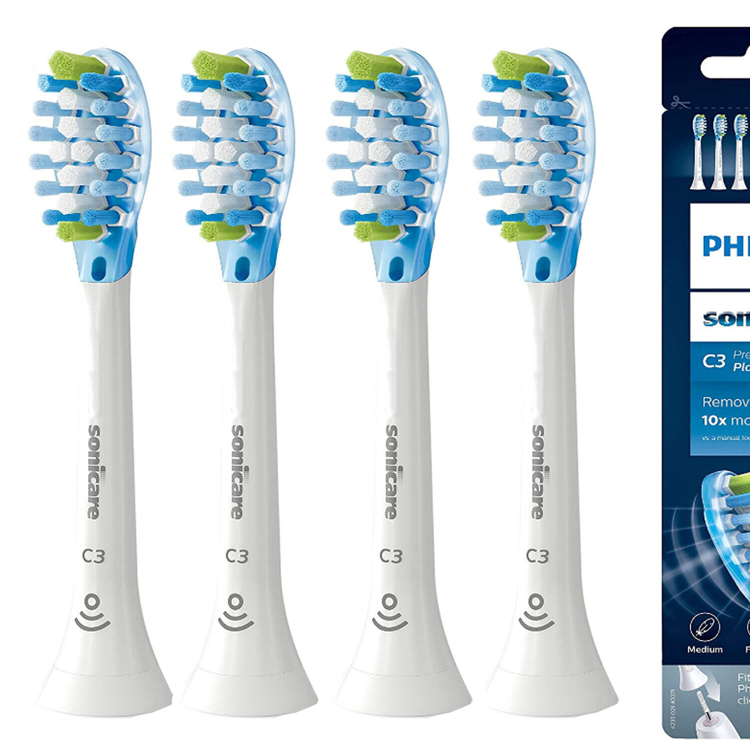 4 Pack C3 Sonicare Electric Toothbrush Replacement Brush Heads HX9044