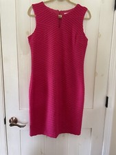 Calvin Klein Hot Pink Sleeveless Pencil Cocktail dress Size m