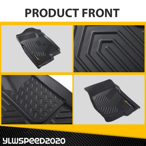 Floor Mats Liners Fit for 2007-2013 Silverado Sierra Crew Cab All Weather TPE - Bild 9 von 12