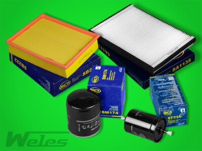 FS333 INSPEKTIONSPAKET Luftfilter Ölfilter Pollenfilter Benzinfilter AUDI A6 C5