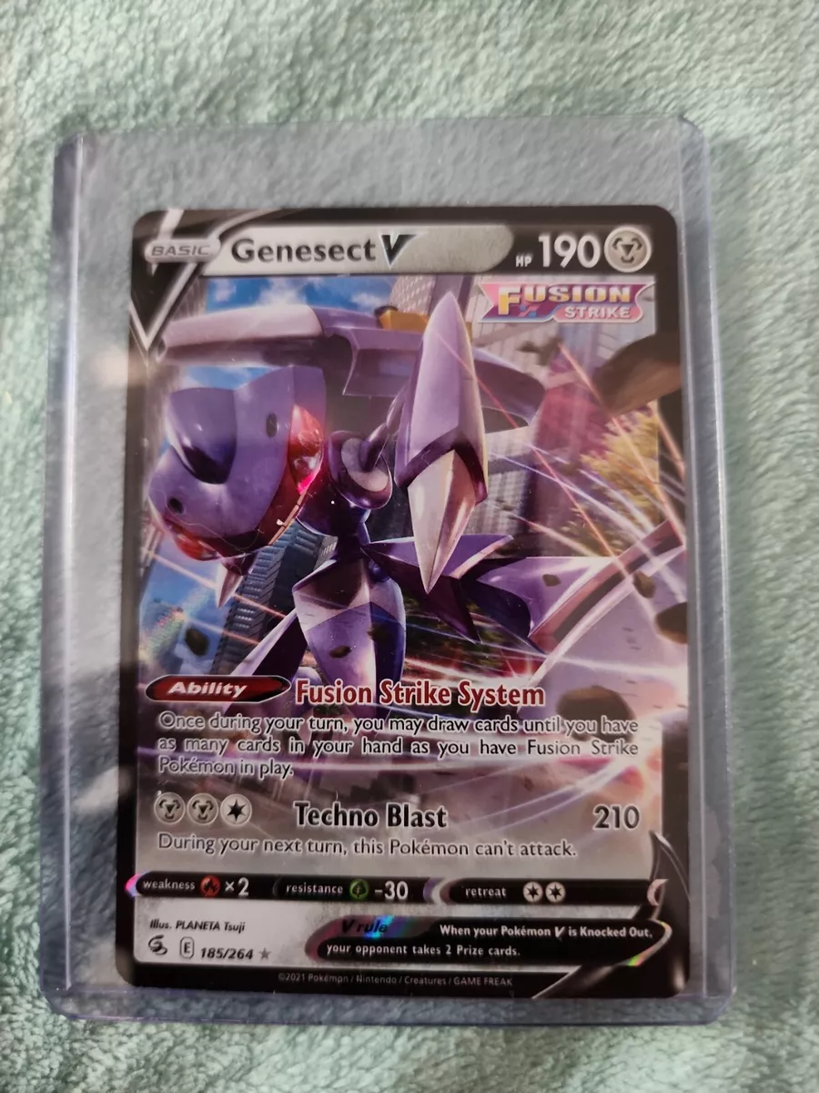 Genesect V Pokemon Fusion Strike TCG 185/264 Ultra Rare Full Art