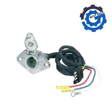 New Hopkins 4 Wire Flat Adapter 6 Round Connector 47165