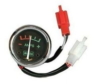 FüR Royal Enfield BSA Ajs Universal Fit Amperemeter Schwarz Faced 42Mm 8 Amp Aes
