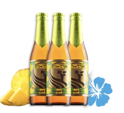 DjuDju Pineapple - Exotisches Ananas Fruchtbier aus Ghana  12 x 0,33L