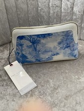 Image of Ted Baker Rexii Romantic Wash Bag RRP £40 Make up Case Large Blue White