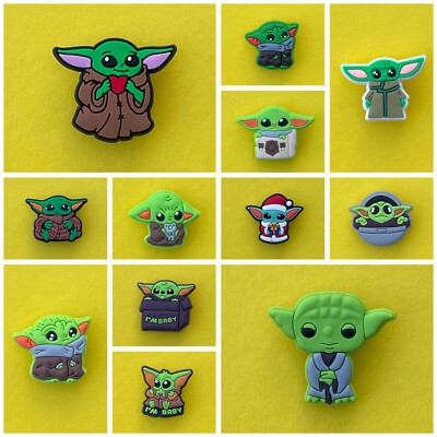 Schuhstecker/Shoe Charms/Anstecker für STAR WARS*/BABY YODA*/MANDOLORIAN* Fans