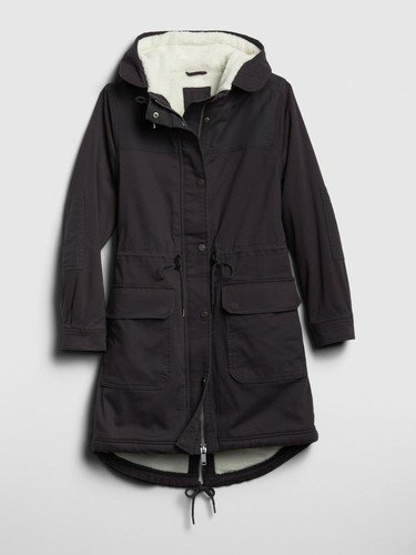 Gap Utility Parka Jacket, Size XS Navy Blue - Picture 4 of 5