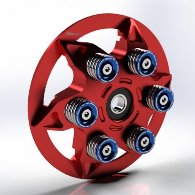 Ducati clutch pressure plate clutch pressure plate springs spring plates red/blue New