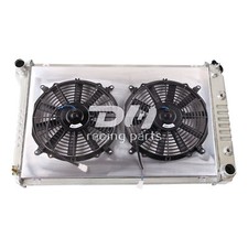 Radiador 3 filas + cubierta + ventilador de 2 * 12" 1968-73 Chevy Chevelle 1979-87/Chevy El Camino