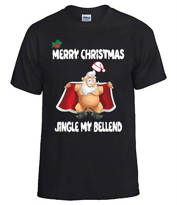 T-shirt Divertente Di Natale – Buone Feste Con Stampe Simpatiche Dalla S Alla 5XL