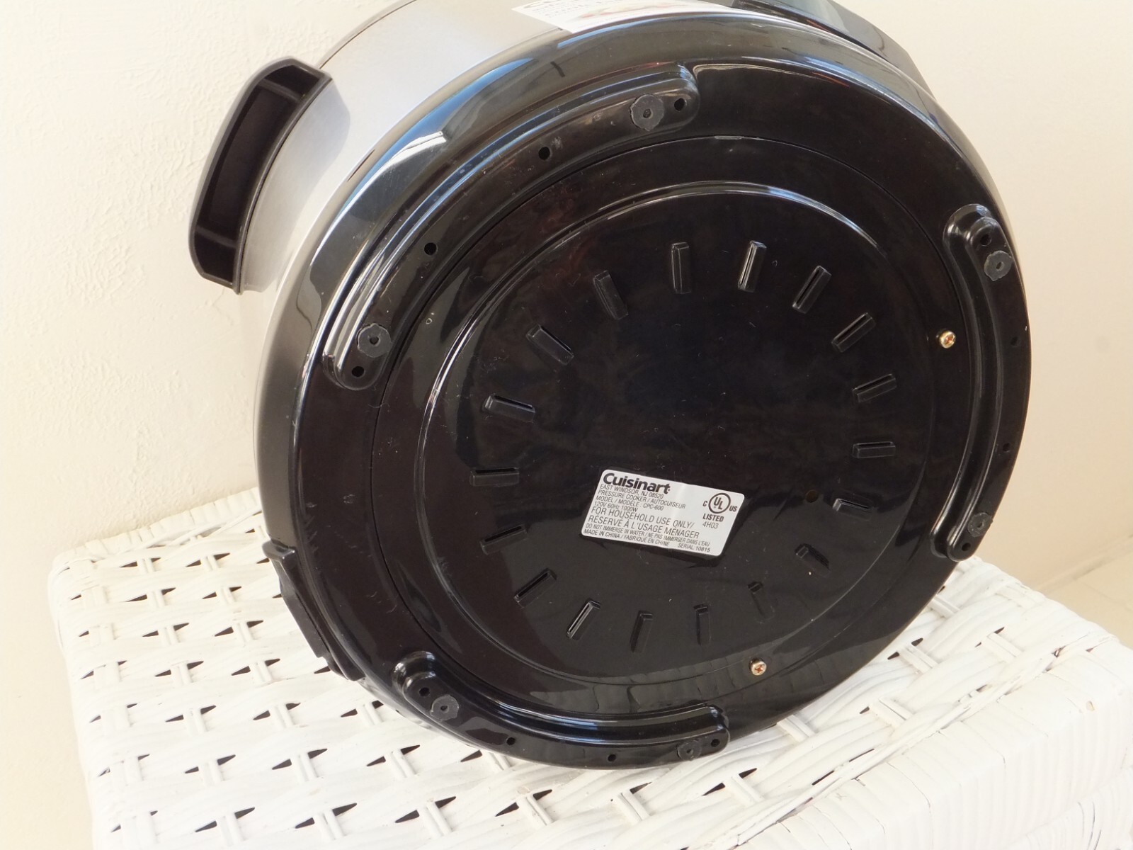 Cuisinart Pressure Cooker CPC-600 Electric 6 Quart 1000 Watt