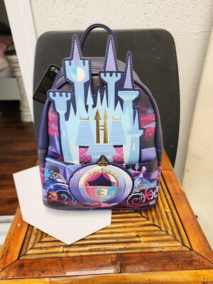 disney's cinderella castle series mini backpack Disney Loungefly Cinderella Castle Mini Backpack New With Tag