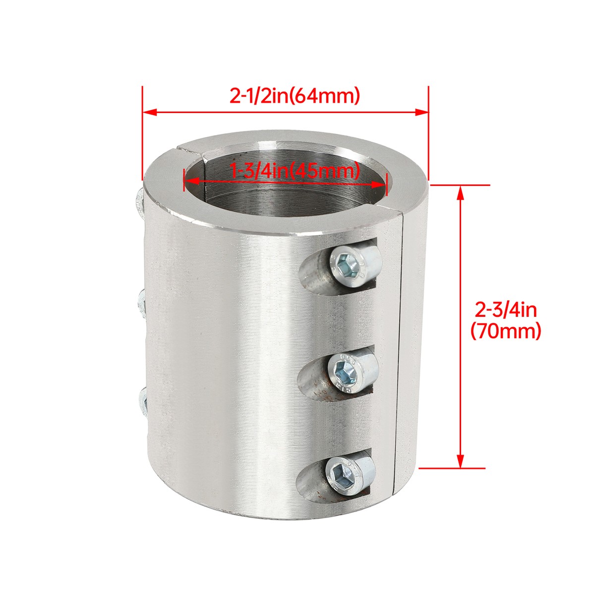 Bolt On Bung Clamps 2-Pack Steel Tube Clamps - 1.25" Universal - Foto 2