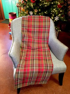 Details About New Rustic 100 Cotton Tartan Long Brick Red Moss Plaid Table Runner 17 X108