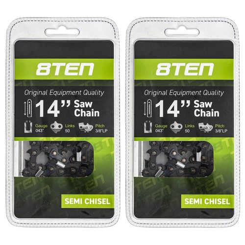 Set da 30 cm con 2 catene a scalpello 1/4 PM 64TG 1,1 mm adatto per Stihl MSA 140 MSA140