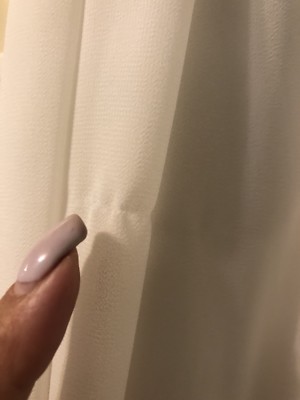 Haut DKNY Femme Taille 3X Ivoire Avec Panneaux Cascade - Style Blouse, Très Bon état (petit Accroc)