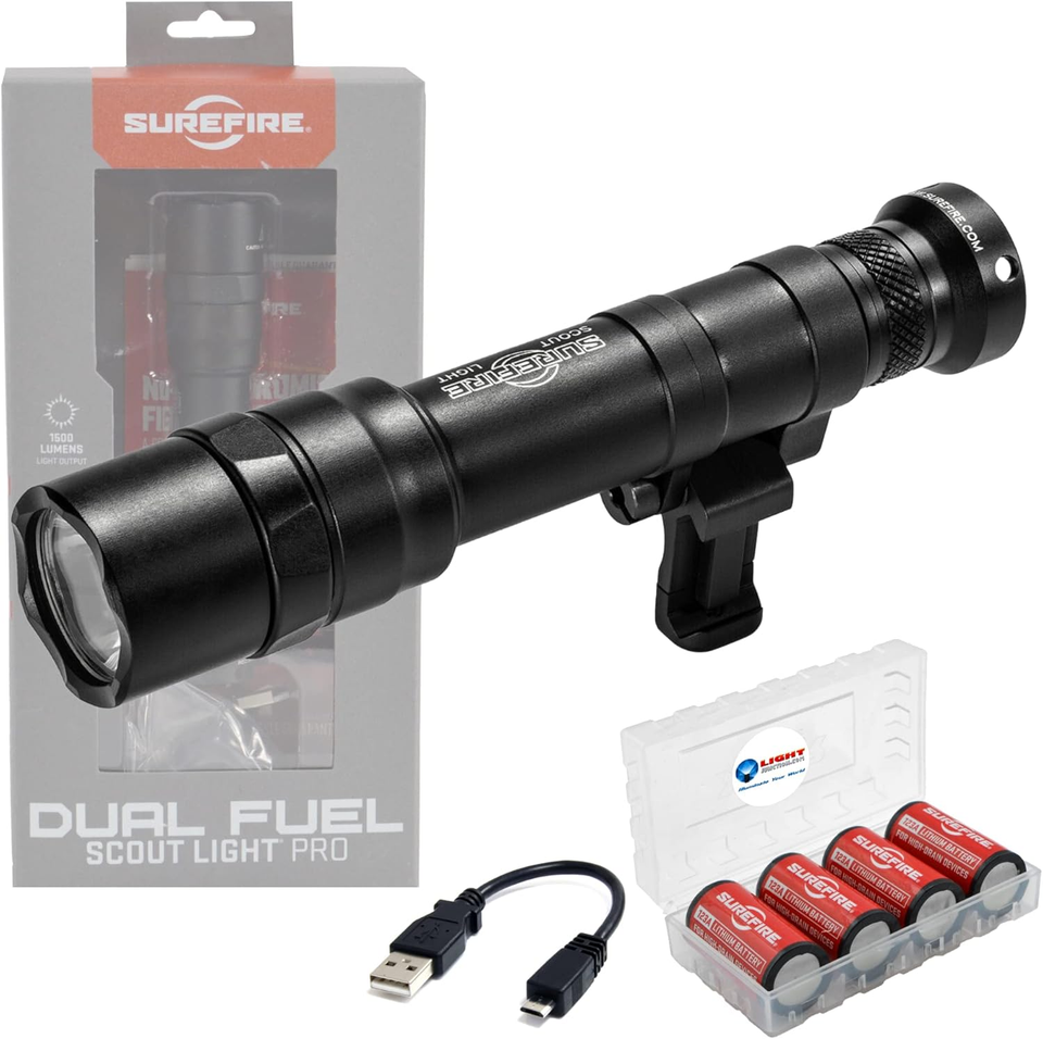 Sure Fire Dual Fuel Scoutlight Pro Tactical Light 1500 Lumen LED M640DF