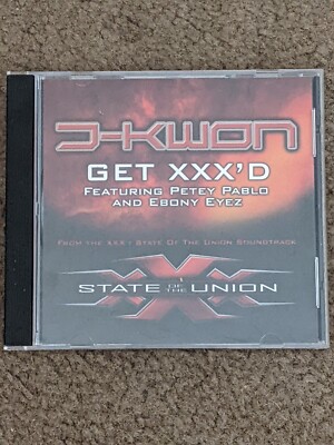 J Kwon Feat. Petey Pablo & Ebony Eyez''Get XXX'D''! Plays GREAT! RARE Promo CD!