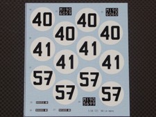 MFH Model Factory Hiro 1/24 TZ1 Le Mans 1964 #57/40/41 Spare Decal SDK-182
