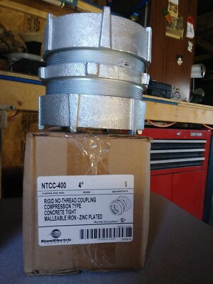 NTCC-400 SEPCO 4 INCH RIGID No-Thread COMPRESSION COUPLING Zinc MALLEABLE IRON