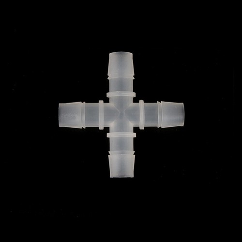 X Tischlerstück Schlauchrohr Stachelverbinder 4-Wege Kunststoffrohr AirWater 2,4-12,7 mm - Bild 2 von 3